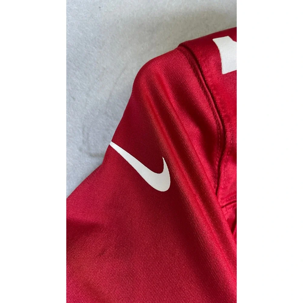Nike NFL Jersey Mens Small Red Excellent Colin Kaepernick 49ers 7 On Field